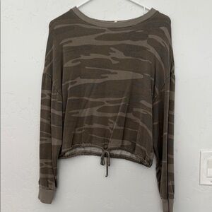 Camouflage Long Sleeve Women's Top